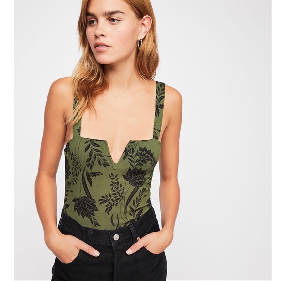 Free People Patterned Bodysuit - Picture 3 of 5